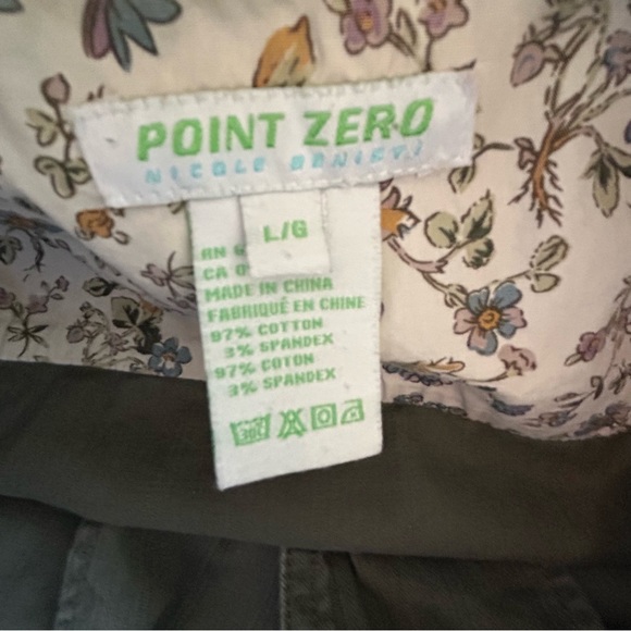 Point zero khaki green brown jacket zippers pockets ready Size L - Picture 7 of 10